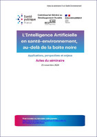 L’intelligence artificielle en santé-environnement, au-delà ... Image 1