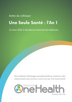 Une Seule Santé : l’An 1. Actes du colloque Image 1