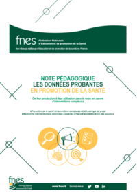 Note pédagogique : les données probantes en promotion de la ... Image 1