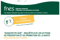 Appel à contribution · Avancer en âge · Fnes Image 1