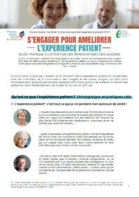 S'engager pour améliorer. L'expérience patient Image 1