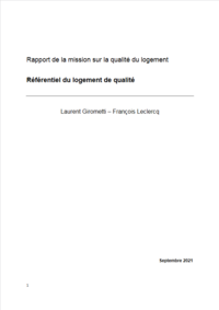 Rapport de la mission sur la qualité du logement - ... Image 1