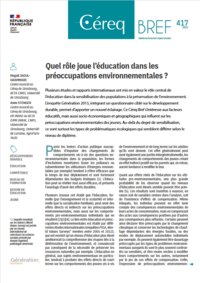 Quel rôle joue l’éducation dans les préoccupations ... Image 1
