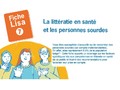 Fiche Lisa 7. La littératie en santé et les personnes sourdes