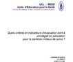 Quels critères et indicateurs d'évaluation sont à ... Image 1