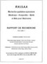 Rapport RHISAA - Recherche qualitative exploratoire Handicaps – Incapacités – Santé et Aide pour l'Autonomie