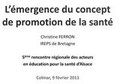 L'emergence du concept de promotion de la santé Image 1